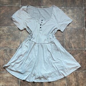 SHEIN Light Gray Mini Dress